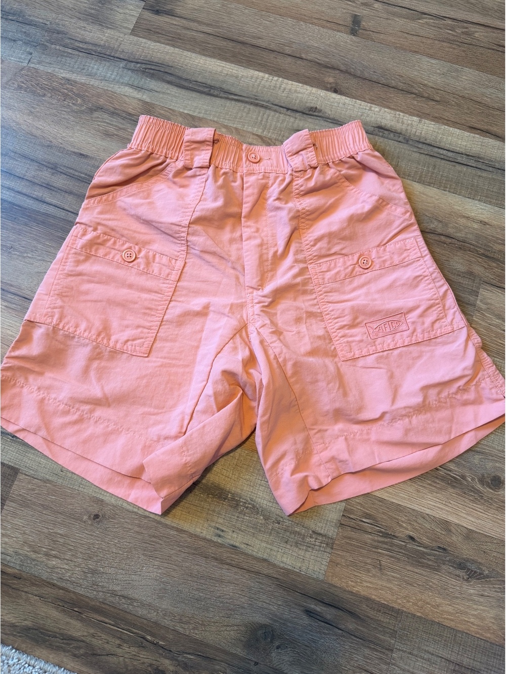 AFTCO Men's 28W Cargo Shorts Peach colorCasual Activewear Athleisure